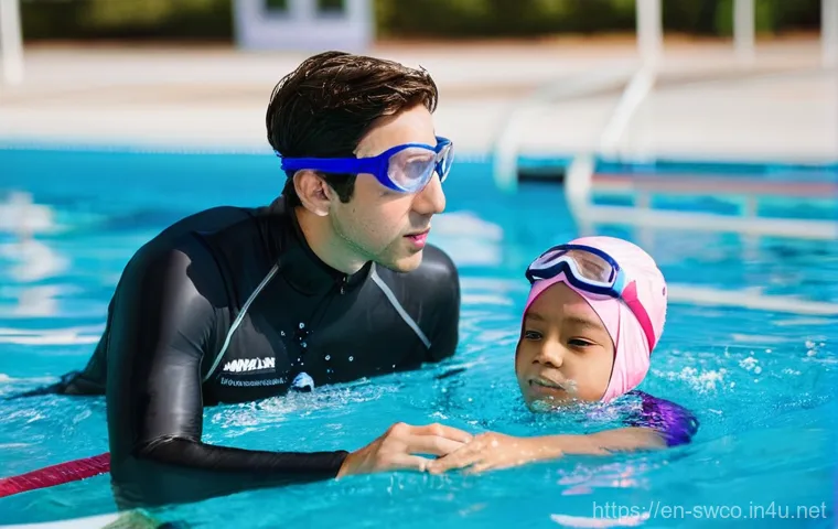 수영강사 수업 맞춤화 전략 - **Prompt: Compassionate One-on-One Swim Instruction**
    A female swim instructor, in her late 20s ...