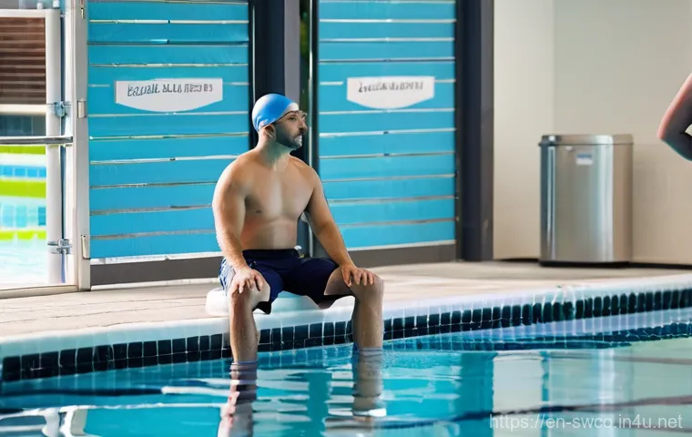 수영강사로서 전문성을 높이는 과정 - **Prompt:** A compassionate female swimming instructor, in her late 20s, with a warm smile, is gentl...